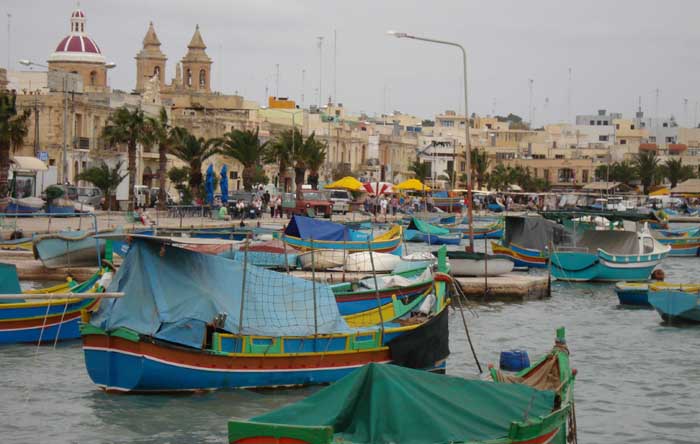 Typische Boote auf Malta