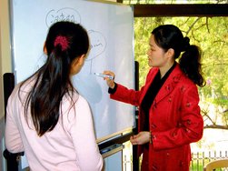 Unterricht in der Sprachschule Peking